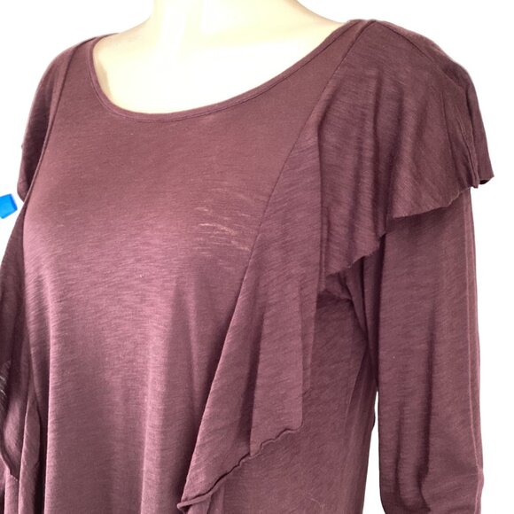 Velvet By Graham & Spencer Top Size XS Xsmall Raylee Ruffled NWT Modal Blend - Picture 6 of 8